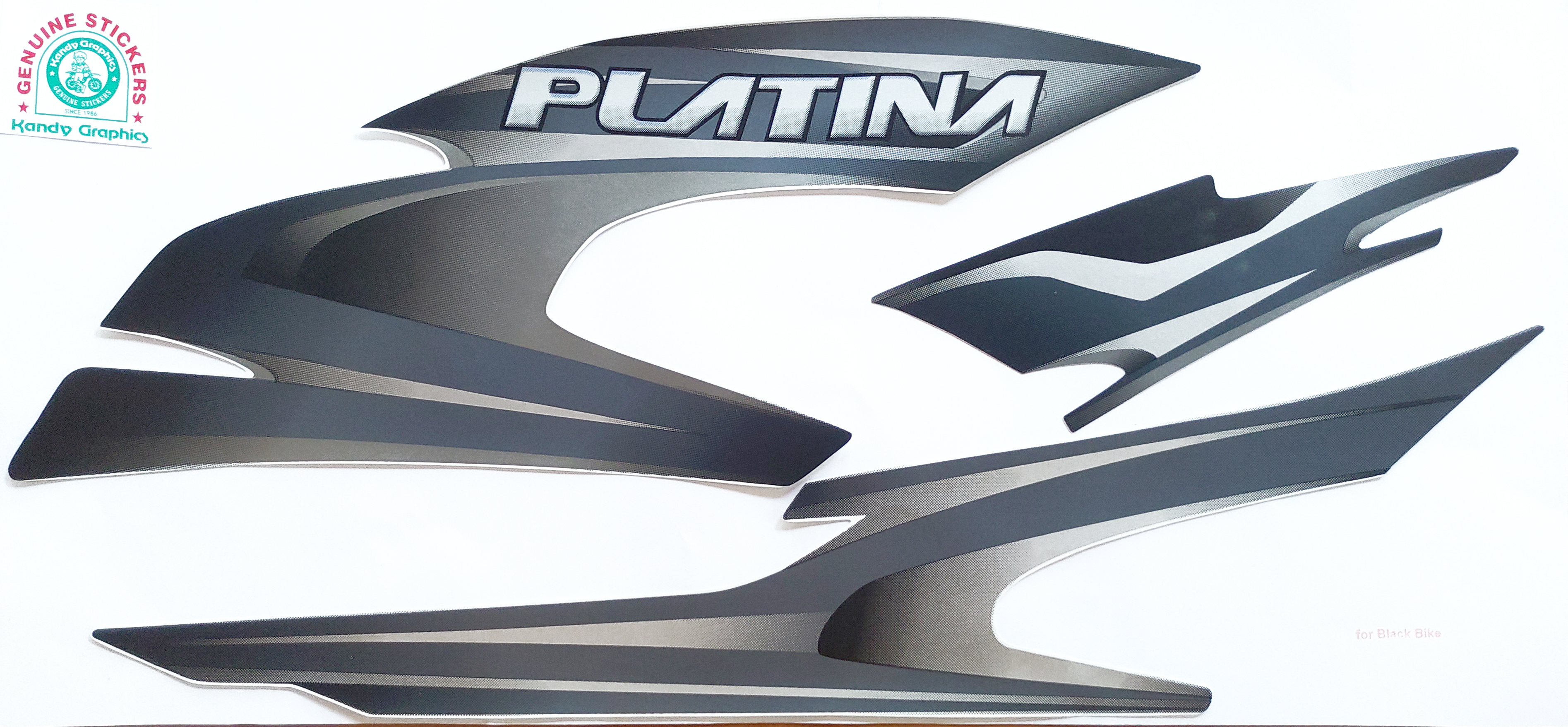 Bajaj Platina 100 New (Silver) — PLATINA sticker, Sri Lanka